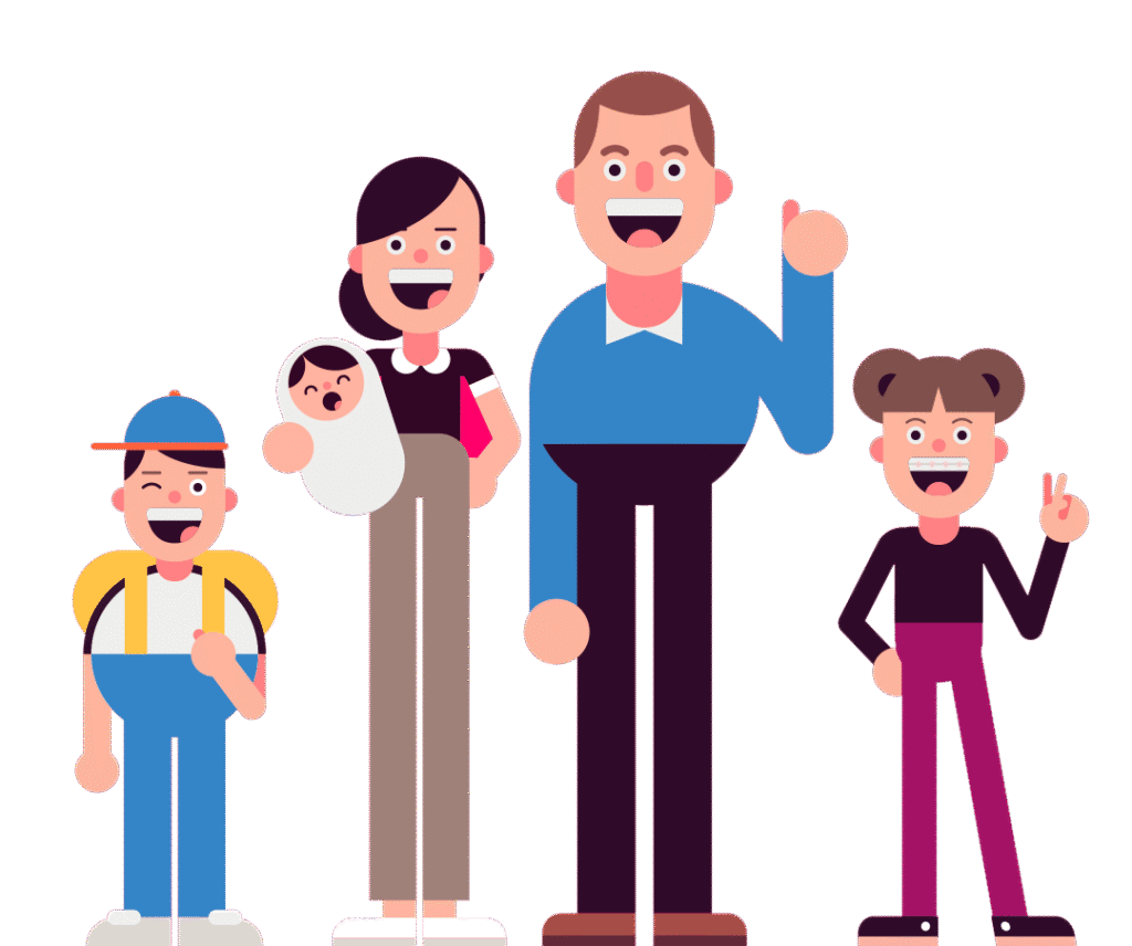Familia protegida con Prevención Salud